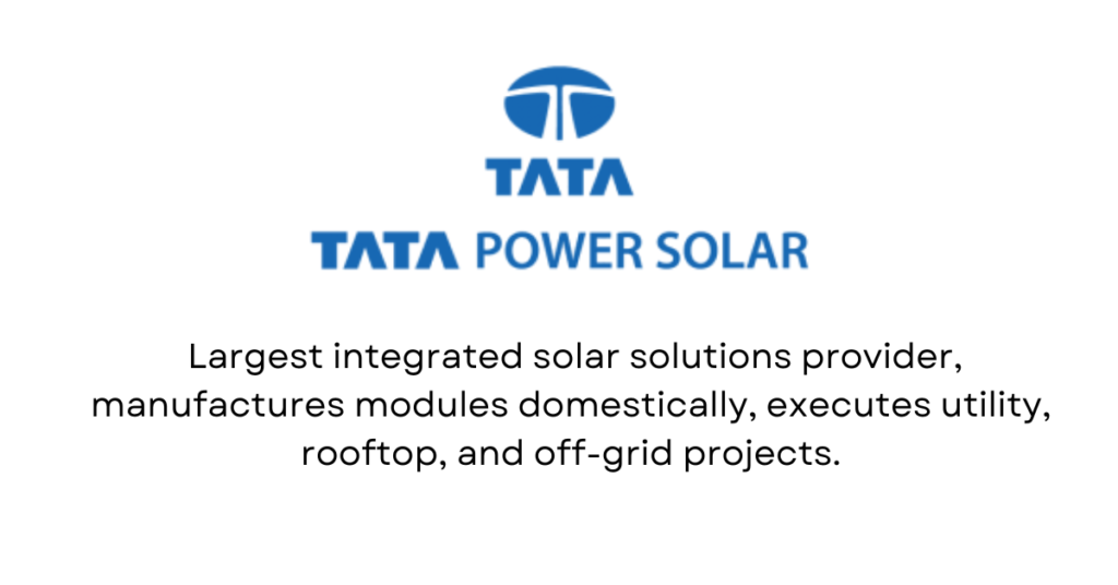 Tata Power Solar - Top 10 Renewable Energy Startups in India