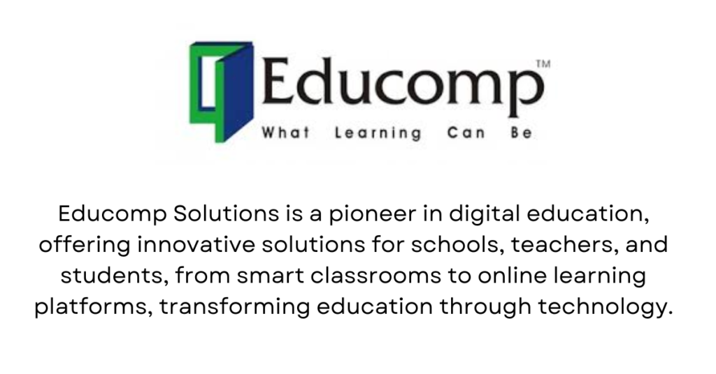 Educomp Solutions  - Top 10 Edutech Startups in India