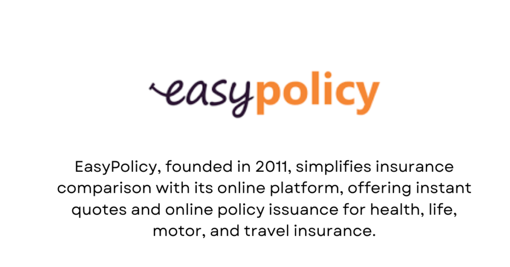 EasyPolicy - Top 10 InsurTech Startups in India