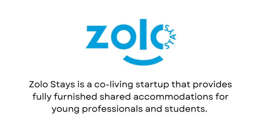 Zolo Stays – Top 10 Proptech Startups in india