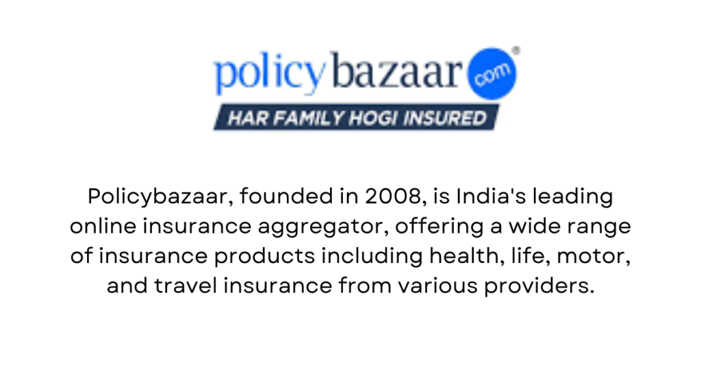 Policybazaar - Top 10 InsurTech Startups in India