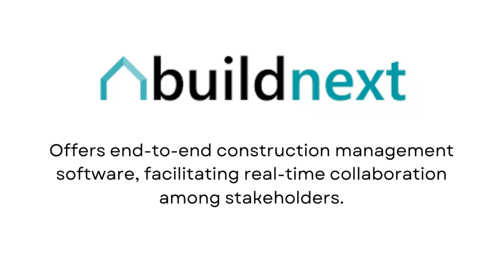 BuildNext - Top 10 ConstructionTech Startups in India