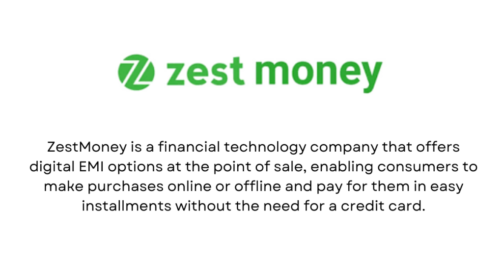 ZestMoney - Top 10 RetailTech Startups in India