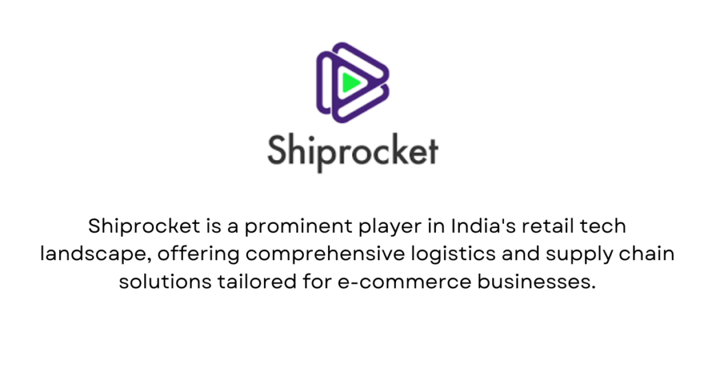 Shiprocket - Top 10 RetailTech Startups in India