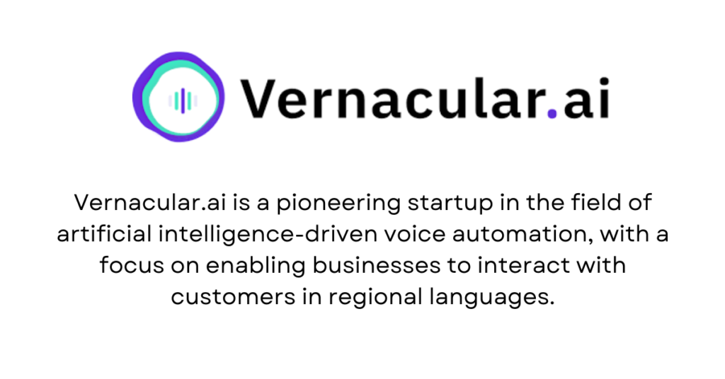  Vernacular.ai - Top 10 RetailTech Startups in India