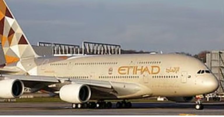 An Emirates airliner sits parked at Los Angeles International Airport (LAX) in Los Angeles, California on March 2. (AFP)
