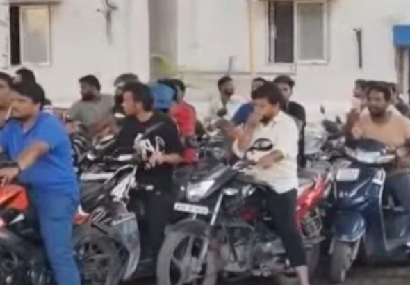 Hyderabad fuel crisis long queues at petrol pumps