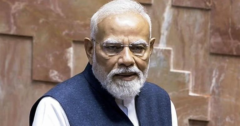 Prime Minister Narendra Modi speaking in Lok Sabha on West Asia conflict