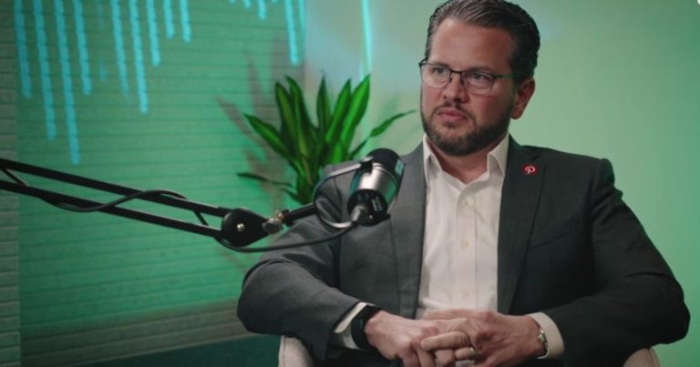 Bill Ready Pinterest CEO speaking about banning social media for teens under 16