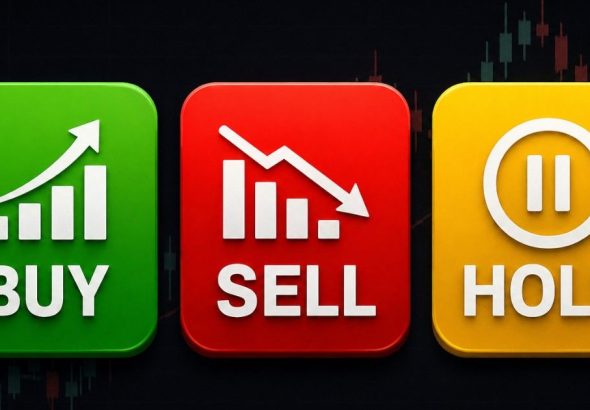 Buy sell hold stocks today