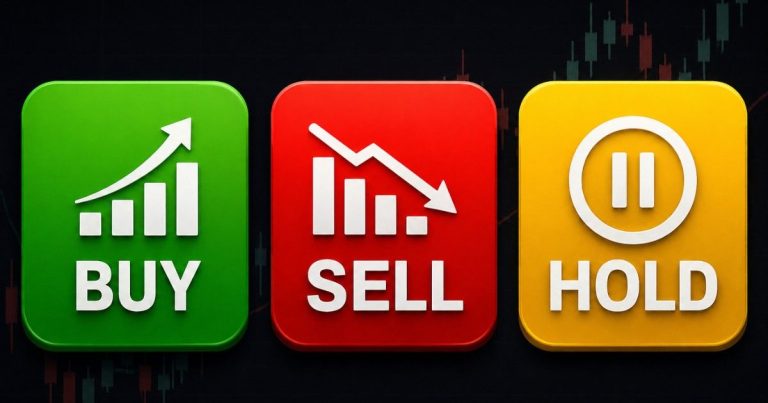 Buy sell hold stocks today