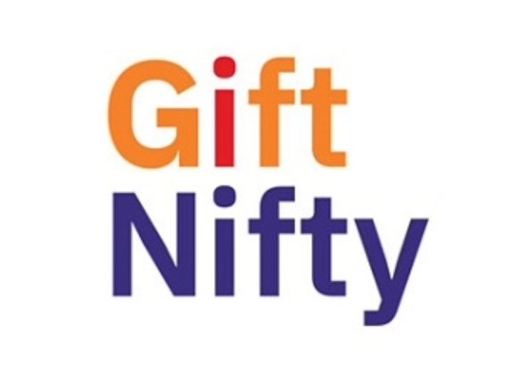 Stock market trading screen showing Nifty and Sensex volatility with GIFT Nifty trends