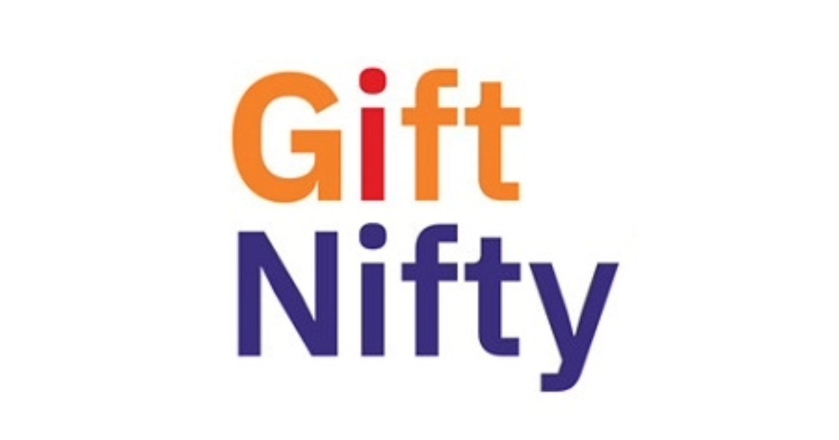 Stock market trading screen showing Nifty and Sensex volatility with GIFT Nifty trends